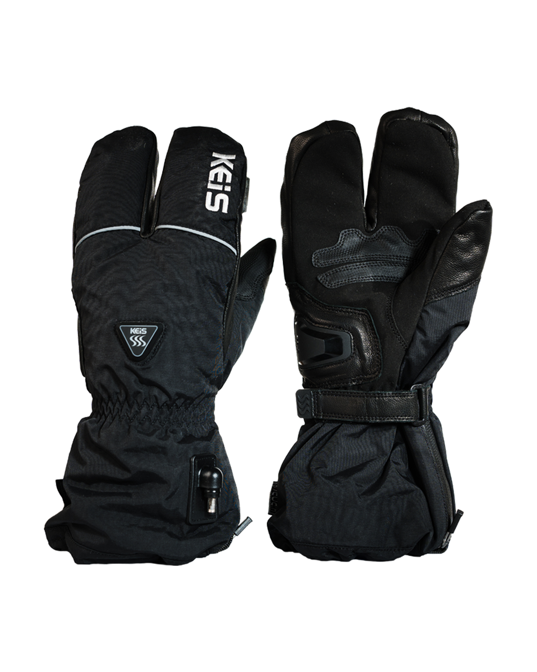 Gants de moto chauffants - G301 '3 doigts'