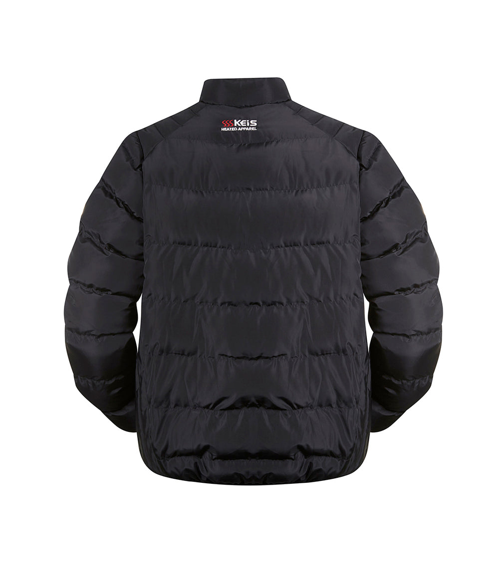 J801 heated puffer jacket back